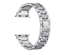 PGLVLZFGFN Sangle compatible for Apple Watch 7 Bande 45mm 41mm IWatch Bande 44mm 44mm 40mm Bracelet en acier inoxydable Compatible for série 6 4 3 42mm 38mm Bracelet de montre(Silver,38mm-40mm-41mm)