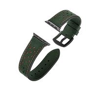 PGLVLZFGFN Sangle de montre de couleur bleue Mode compatible for IWatch 5 4 3 2 1 Compatible for la boucle en cuir de bande de montre Apple 42mm 38mm 40mm 44mm Bracelet de montre(Verde,38mm or 40mm)