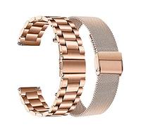 PGLVLZFGFN Sangle milanaise compatible for Fossil Gen 4 Q Venture Hr/Gen 3 Q Venture SmartWatch Bande de poignet en métal 18mm Compatible for Lg Bande d'acier de style de montre Bracelet de montre(R