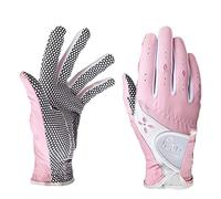 PGM Paire de gants de golf pour femme - Système de préhension amélioré - Gants confortables qui laissent circuler l’air - Rose - Taille S