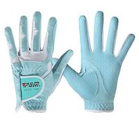 PGM Paire de gants de golf pour femme, système de prise en main amélioré, frais et confortables, bleu, m