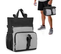 PGmoon Sac à Magnésie pour Débutants et Confirmés, Grand Sac en Magnésie pour l'escalade et Le Bloc avec Doublure en Feuille d'Aluminium, Fermeture Magnétique, Plusieurs Poches, 2 Porte-Balais