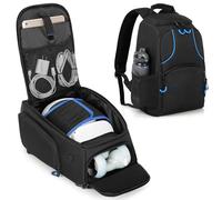 PGmoon Sac de transport compatible avec Oculus Meta Quest 2/Quest 3/Quest Pro/VR Elite, sangle et contrôleur, sac à dos de voyage avec beaucoup d'espace pour les accessoires (design breveté)