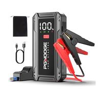 PGNOOGE 26800 mAh 6000 A Bosster de Batterie Voiture (Jusqu'à All d'essence / 10 L de Diesel), 12 V Start Booster Batterie vehicule avec Bouton de Démarrage Forcé et Sortie USB, Grand écran LCD