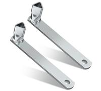 PGonline 2 Pièces Clé Triangle Pompier, M12 Clés Triangulaires Précision, Clé Poteaux Barrière Triangulaire Diamètre 19 mm, Clé Triangle Galvanisée Poteaux D'arrêt