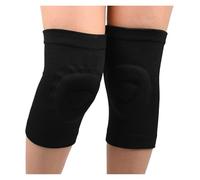 PGPBVLVGHM 1 Paire de genouillères Anti-Pression en Silicone for Le Fitness, la Danse, Le Patinage, Le Basket-Ball, Le Cyclisme(Schwarz,XL 50-60CM)