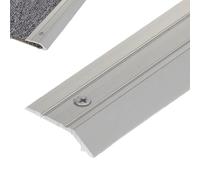 PGPGP Bande de seuil de Sol en Aluminium de 1 Pouce de Large - avec Trous préformés for Une Installation Facile, 1 pièce(Silver,110cm)