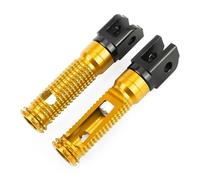 PGQSQVTXF Moto Supports Pédales pour Suzuki GSR GSX-S 750 1000/F/GT pour Hayabusa pour B-King GSX1300 pour Bandit 650 1250 Repose-Pieds Avant De Moto Repose-Pieds Pédale Cale Pied Moto(Or)