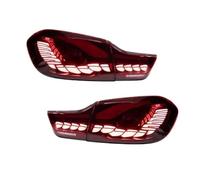 PGQSQVTXF pour B&MW Série 4 F32 F36 F82 F83 M4 GTS 425i 430i 2013-2020 LED Dragon Balances Lampes Arrière De Voiture Feux Arrières Auto(Red One Set)