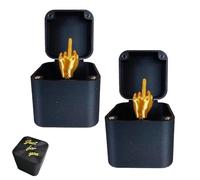 PGSLPH Doigt D'honneur Dans une Boîte, Coffret Cadeau Surprise pour Doigt D'honneur, Cadeau Amusant de Noël, pour Décoration de Bureau, Cadeau de Décoration pour la Maison (2PCS)