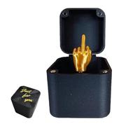 PGSLPH Doigt D'honneur Dans une Boîte, Coffret Cadeau Surprise pour Doigt D'honneur, Cadeau Amusant de Noël, pour Décoration de Bureau, Cadeau de Décoration pour la Maison (1PCS)