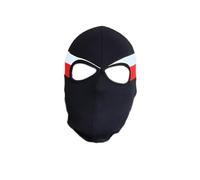 PGWEAR Cagoule « Stripe » - Cagoule en coton avec lycra - Élastique et respirant - Streetwear & Masque d'extérieur - Fabriqué en Europe, blanc/rouge, taille unique