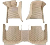 PGYREUGQ Tapis de Sol en Cuir pour Voiture pour Jaguar S-Type 2003-2008, Couverture Complète ImperméAble AntidéRapant Voiture Tapis Accessoires,FBeige