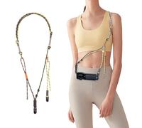 PGYTECH Bandoulière pour DJI Osmo Pocket 3, 2-en-1 Sangle de Cou et Dragonne avec Système de Libération Rapide Mini, Cordon Tressé à la Main, Charge Max 10kg, Réglable, Style-Vert Sauvage