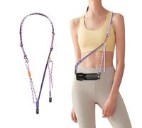 PGYTECH Bandoulière pour DJI Osmo Pocket 4/3, 2-en-1 Sangle de Cou et Dragonne avec Système de Libération Rapide, Cordon Tressé à la Main Haute Résistance, Charge Max 10kg, Réglable, Style-Lilas