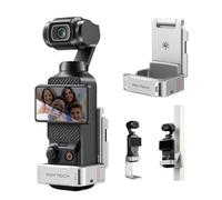 PGYTECH Cage d'Extension Support pour DJI Osmo Pocket 3/4/4P, Argent | Alliage d'Aluminium, Fixation Magnétique Rapide, Extension Multi-Interfaces, Griffe Flash & 1/4, Accessoire pour Xtra Muse