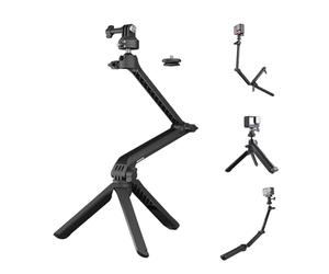 PGYTECH CapLock MantisPod Z Vidéo Vloggingd Trépied pour DJI OSMO 360/Action 5 Pro/4/Pocket 3, pour Gopro Hero 13/12 ActionCaméra Support pour Insta360 Ace Pro 2/X5/X4, 1/4"-20 Adaptateur de Filetage