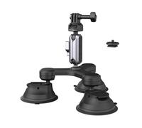 PGYTECH CapLock Support à Triple Ventouse pour DJI OSMO 360/Action 5 Pro/4/3, pour Gopro Hero 13/12/11 avec Adaptateur Filetage Standard 1/4"-20, pour Insta360 Ace Pro 2/One RS/R/X5/X4 Action Caméra