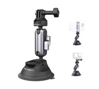 PGYTECH CapLock Support à Ventouse pour DJI OSMO 360/Action 5 Pro/4/3/Pocket 3, pour Gopro Hero 13/12/11, Action Caméra pour Insta360 Ace Pro 2/X5/X4/X3/X2/One RS/R avec Filetage 1/4"-20