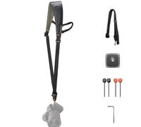 PGYTECH Dragonne d'appareil Photo Pro, Sangle Épaule Renforcée à Dégagement Rapide Avec Bretelle Sous-bras Amovible, Coussin Ergonomique Cuir pour Appareils Photo DSLR/Hybrides, Noir