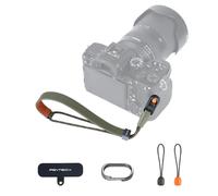 PGYTECH Dragonne fine à fermeture rapide réglable pour appareil photo compact/système/instantané, compatible avec Sony RX100/Canon G7X/Ricoh GR/Leica/Fujifilm, style vintage, vert olive, taille unique