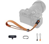 PGYTECH Dragonne fine pour photographes - Réglable - Libération rapide - Compatible avec les appareils photo instantanés compacts sans miroir - Dragonne de smartphone pour Sony/Canon - Vintage, Marron