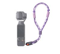 PGYTECH Dragonne pour DJI Osmo Pocket 4/3, Bracelet de Poignet à Libération Rapide pour Caméra et Étui, Polyester Haute Résistance, Charge 10kg, Pourpre Aurore