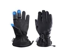 PGYTECH Gants de photographie professionnels pour homme/femme, gants d'hiver chauds avec paume en cuir antidérapante, gants tactiles imperméables et résistants aux éclaboussures pour l'extérieur, la