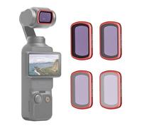 PGYTECH Kit Filtres ND pour Osmo Pocket 3/4, Lot de 4 Magnétiques ND8/16/32/64