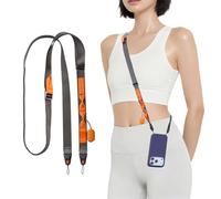 PGYTECH LinkGo Lanière pour Téléphone, 2 Trou de Sangle, avec Chiffon de Nettoyage d’Objectif & Point de Suspension Multifonction, pour iPhone, Android et la Plupart des Smartphones, Gris Brumeux