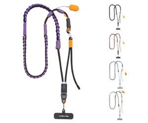 PGYTECH LinkGo Sangle de Photographie pour Téléphone, Version tressée, Sangle Réglable, pour iPhone, Android et la Plupart des Smartphones, Violet Aurore