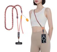 PGYTECH LinkGo Sangle Smartphone, Bandoulière en Nylon Réglable avec Points d’Attache Multiples, Perle de Fixation Rapide et Chiffon de Nettoyage, Compatible iPhone, Android et Autres Smartphones