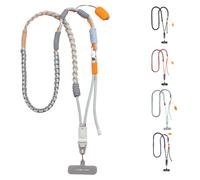 PGYTECH LinkGo Sangle Smartphone, Bandoulière en Nylon Réglable avec Points d’Attache Multiples, Perle de Fixation Rapide et Chiffon de Nettoyage, Compatible iPhone, Android et Autres Smartphones