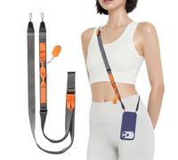 PGYTECH LinkGo Sangle Téléphone Double Attache, Détache Rapide | Deux attaches équilibrent le téléphone. Port en bandoulière, au cou ou à l’épaule.