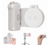 PGYTECH MagCam 2 & MagGlow Kit : Poignée Smartphone MagSafe 3-en-1, Batterie 3000mAh, déclencheur Bluetooth & LED magnétique - Kit Photo/vidéo pour iPhone 12-17 (Gris Brouillard)