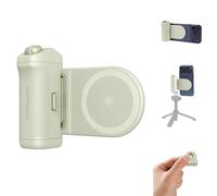 PGYTECH MagCam 2 Poignée pour Smartphone, Kit Modulaire 3-en-1, Télécommande Bluetooth, Poignée de Charge et Support MagSafe sans Fil, pour iPhone 12-17/Android 14 (Vert Menthe)