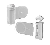 PGYTECH MagCam Ensemble de Poignée 3-en-1 avec Chargement sans Fil MagSafe/Télécommande Bluetooth Détachable pour iPhone 16/15/14/13/12/Android 14, Support de Téléphone, Gris Brumeux