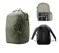 PGYTECH OneGo Lite Sac a Dos Appareil Photo 16L Sac Léger étanche pour Photographie Urbaine et Voyage. Compatible Sony/Canon/Nikon/reflex/numériques, Vert Forêt