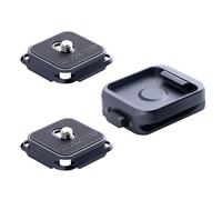 PGYTECH Plaque et Pince à Dégagement Rapide, Montage Arca-Swiss avec Filetage 1/4" à 3/8" pour Sony/Nikon/Fuji/DJI - Compatible avec Trépieds, Gimbals, Sliders, Stabilisateurs (Deux Plaques + Pince)