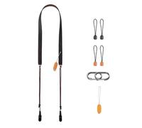 PGYTECH Sangle d'appareil photo Slim Réglable en Cuir à dégagement rapide 820-1360mm Légère Rétro pour Appareils Photo hybrides/compacts/Instax/numériques, Vintage Style,Noir Minuit