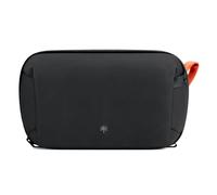 PGYTECH Tech Organizer V2, Étui de Voyage pour Câbles et Accessoires, Noir | Ouverture à 180°, Tissu Déperlant, Poche AirTag Cachée, Zip YKK pour Câbles, Batteries, Chargeurs et Cartes