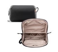 PGYTECH Trousse de Toilette Voyage, Pochette de Rangement, Noir | Tissu Imperméable, Séparation Sec & Humide, Crochet de Suspension, Rangement Multi-Poches, Étui Compact Voyage