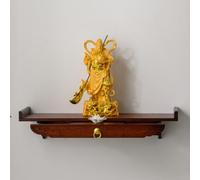 PGZMDTWI Niche de Bouddha en Bambou, double usage mural table deux teintes, autel compact pour statues divines encens et offrandes, petit appartement bureau domestique(Rosewood B,19.7 * 9.8 * 5.1 in)