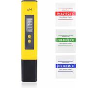 PH M¿¿tre Num¿¿rique, Testeur PH Num¿¿rique Portable Lecteur R¿¿solution 0,01pH, Test avec 0-14 pH Plage de Mesure avec ATC pour l'eau Potable, Aquariums, Hydroponie, Piscines