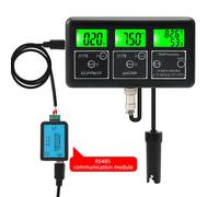 PH-mètre 7 en 1 pour testeur numérique de qualité de l'eau EC/TDS/PH/CF/ORP/température/humidité avec module de communication RS485 et électrode amovible pour aquarium de piscine d'eau potable
