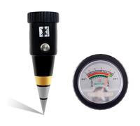 pH-mètre, Analyseur de PH/humidité du sol Portable 2 en 1, analyseur de sol de jardin, testeur d'acidité, outil de plantation de jardin for les cultures en pot Pour culture intérieure et extérieure(Co