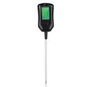 pH-mètre, PH-mètre de sol 4 en 1, moniteur d'humidité, testeur de lumière solaire, thermomètre, plantes de jardinage, capteur de sol fleuri avec lumière noire Pour culture intérieure et extérieure
