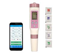 PH-Mètre pour L'hydroponie de l'eau, Stylo Testeur de qualité de l'eau Bluetooth Numérique, 7 en 1 PH TDS EC ORP SG salinité Mètre de Température pour Aquarium de Piscine d'eau