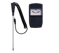 PH-mètre pour plantes et fleurs - Plage de pH de 2,5 à 9 - Précision du pH ± 0,5 - Aucune pile nécessaire - Corps en plastique - Sonde de 16 cm - Utilisation en intérieur/extérieur