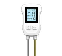 pH-mètre, Testeur de sol numérique LCD PH/humidité/température 3.0-9 pH-mètre capteur métallique résistant à la chaleur moniteur d'humidité for le jardinage des plantes à fleurs Pour culture intérieur